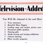 1931 Western Television Advertisement - dancing girls and novelty programmes - has nothing changed in 80 years?
